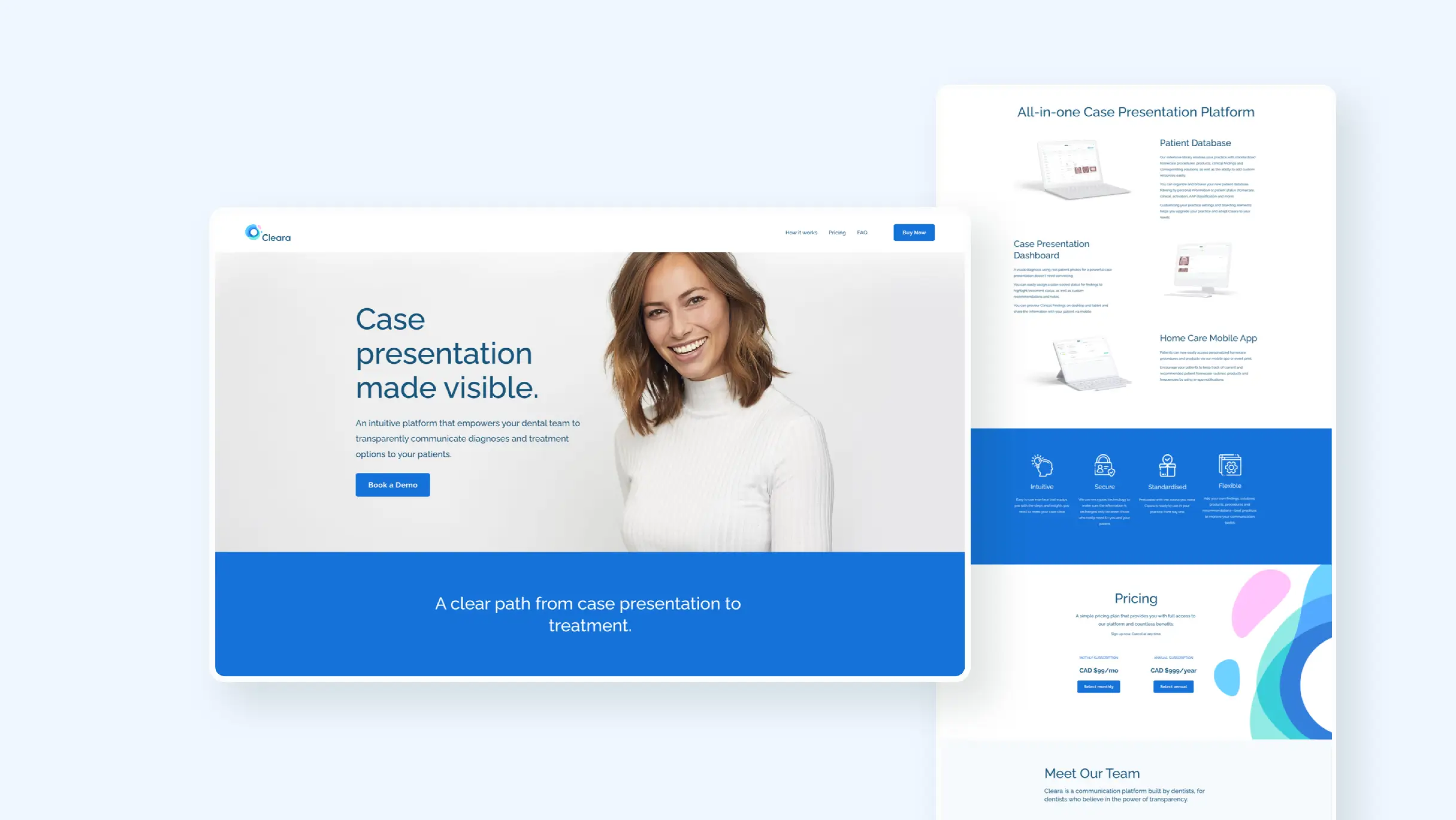 ui design for Cleara