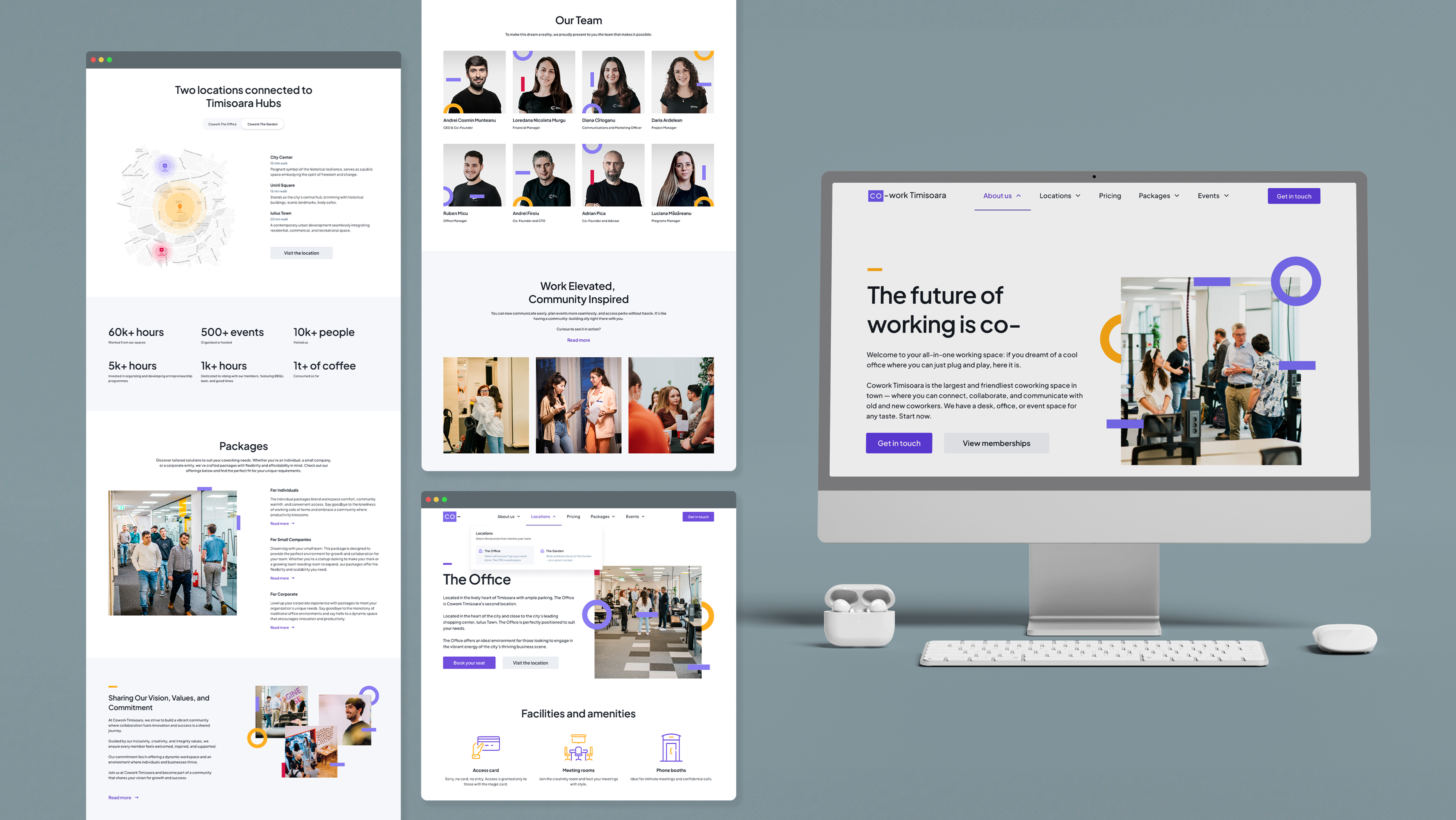 website design services for Cowork Timisoara